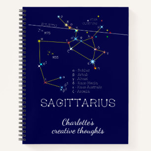 Cuaderno Constelación de Zodiac Sagittarius