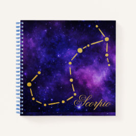 Cuaderno Constelación del Escorpio Oro en Galaxia | Portáti