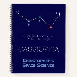 Cuaderno Constelación del hemisferio norte Cassioipeia