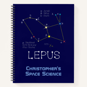 Cuaderno Constelación del hemisferio sur Lepus