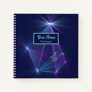 Cuaderno Constelación, nombre de arte fractal de fantasía a