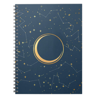 Cuaderno Constelaciones del eclipse de luna de luna de oro