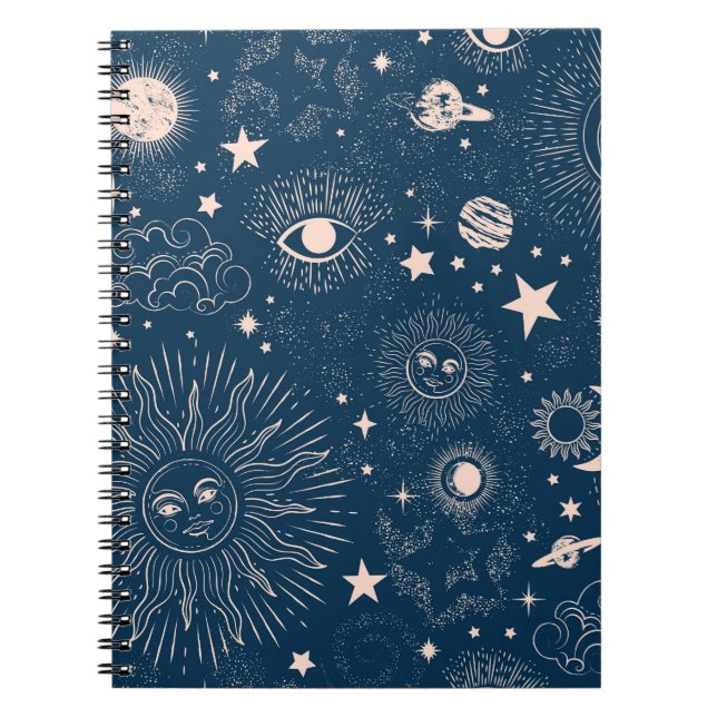 Cuaderno Constelaciones galácticas: diseño de patrones de e (Frente)