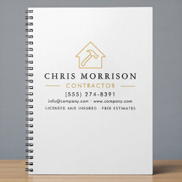 Cuaderno Construcción de Edificios Blanco Oro