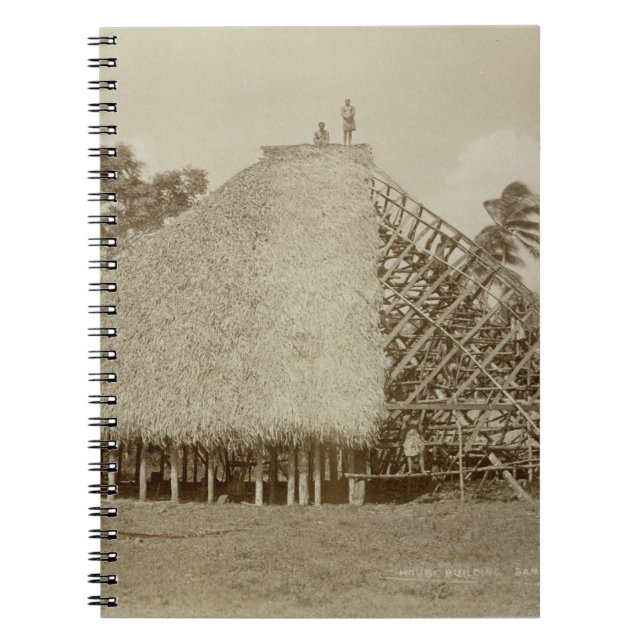 Cuaderno Construcción de viviendas en Samoa, c.1875 (foto (Frente)