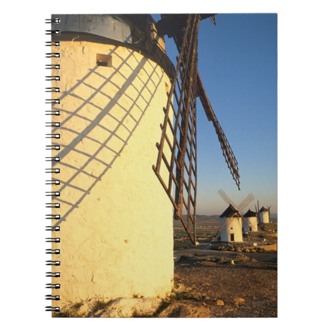 Cuaderno Consuegra, La Mancha, España, molinos de viento y (Frente)