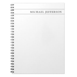 Cuaderno Consultor de blanco y negro Abogado profesión