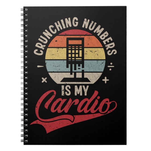 Cuaderno Contabilidad Calculadora Humor CPA Librería (Frente)