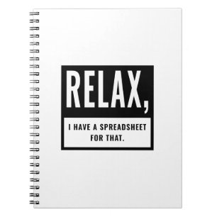 Cuaderno Contable CPA Relax Tengo Una Hoja De Cálculo Para