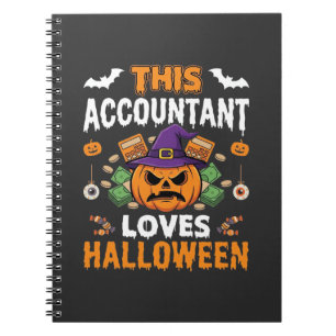 Cuaderno Contador Ama La Calabaza De Halloween Del Contable