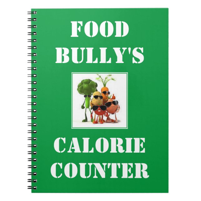 Cuaderno Contador de la caloría del matón de la comida (Frente)