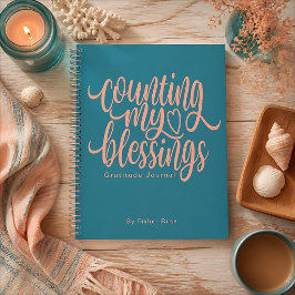 Cuaderno Contando Mis Bendiciones Gratitud Personalizada