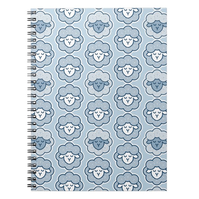 Cuaderno Contando ovejas - azul (Frente)