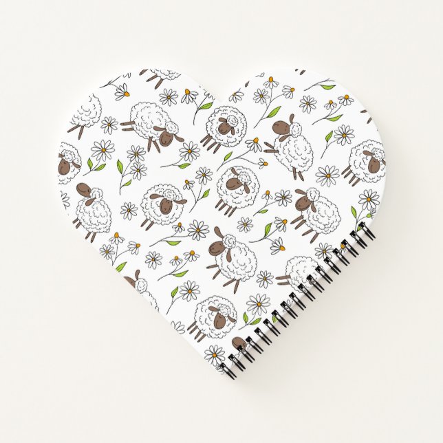 Cuaderno Contando ovejas en blanco (Reverso)