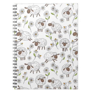 Cuaderno Contando ovejas en blanco