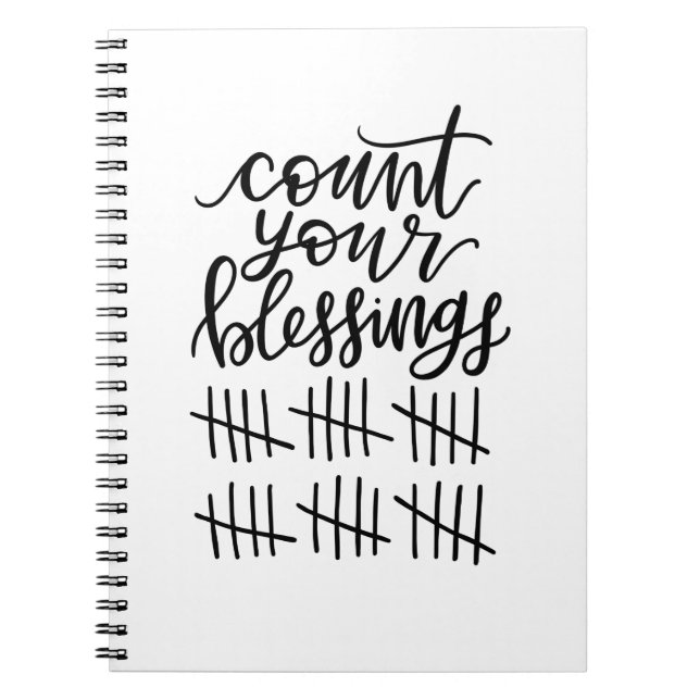 Cuaderno contar su diario de bendiciones (Frente)