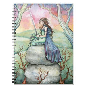 Cuaderno contemplando a Guinivere