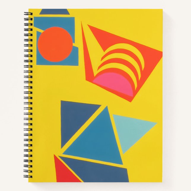 Cuaderno contemporáneo abstracto Bits ’n Pieces (Anverso)