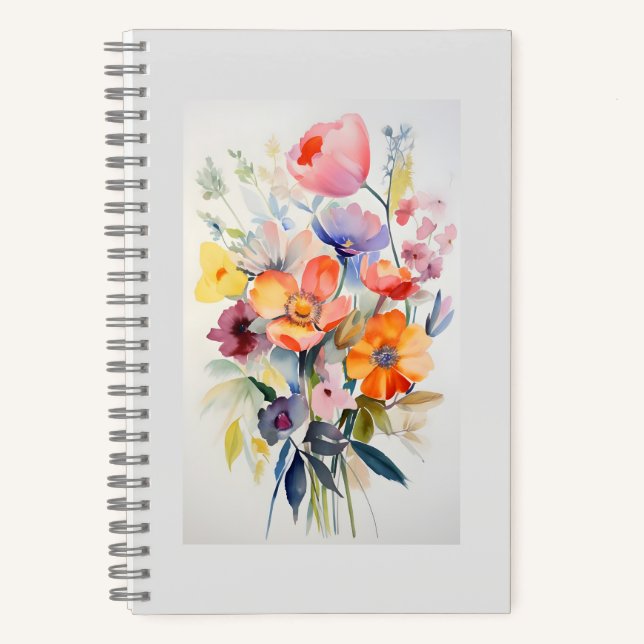 Cuaderno Contemporary Floral Wall Decor Art # 1 (Anverso)
