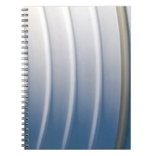 Cuaderno Contenedor de plástico azul y blanco