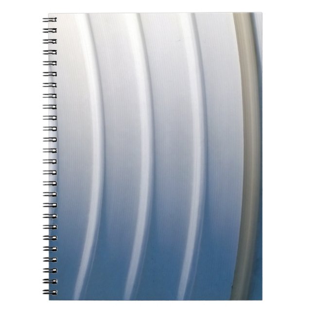 Cuaderno Contenedor de plástico azul y blanco (Frente)