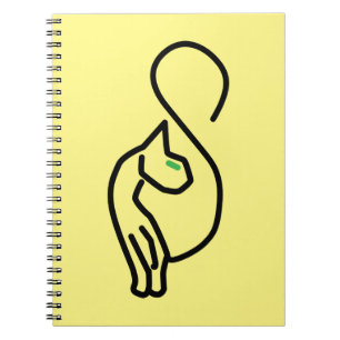 Cuaderno Contorno de gatos gitanos y elegantes