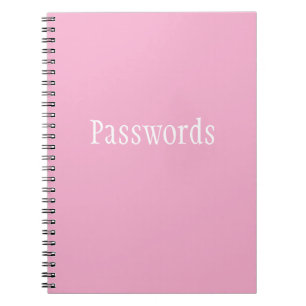 Cuaderno Contraseñas