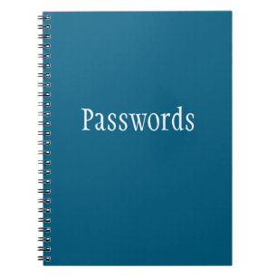 Cuaderno Contraseñas