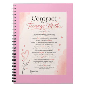 Cuaderno Contrato para Madres Adolescentes
