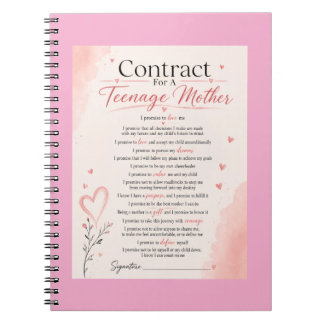 Cuaderno Contrato para Madres Adolescentes