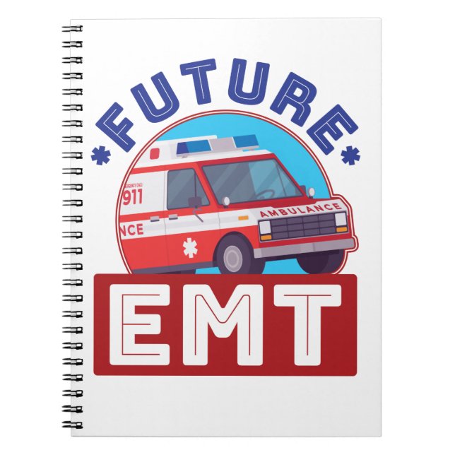 Cuaderno Controlador de ambulancia paramédica de EMT futuro (Frente)