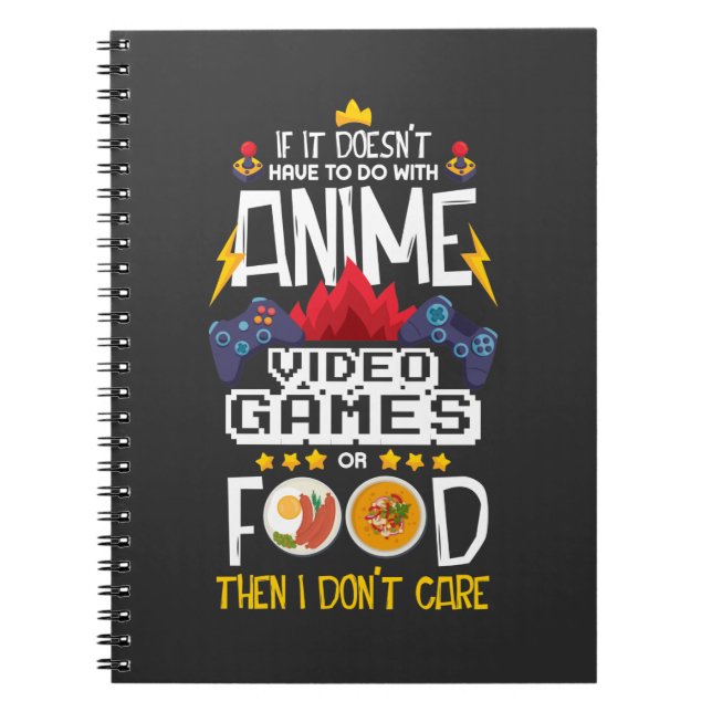 Cuaderno Controlador de juego de video animado para jugador (Frente)
