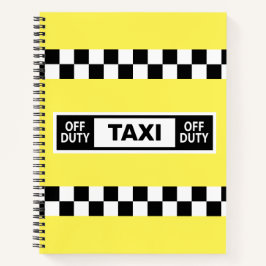 Cuaderno Controlador De Taxi Amarillo Del Derecho Libre