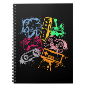 Cuaderno Controladores de Consola de Videojuegos Retro 80's