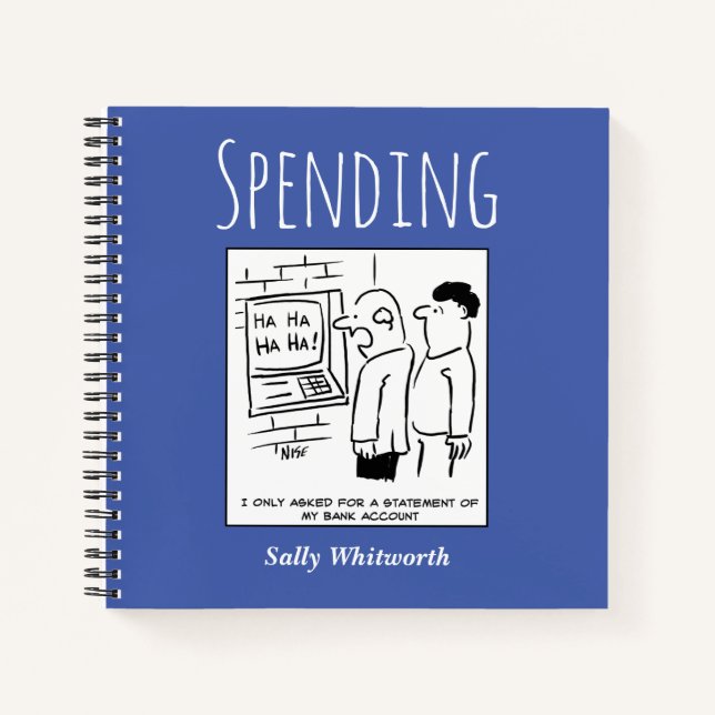 Cuaderno Controlar el gasto financiero con el nombre del pr (Anverso)