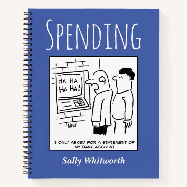 Cuaderno Controlar el gasto financiero con el nombre del pr (Anverso)