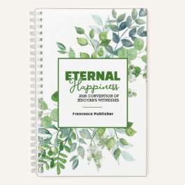 Cuaderno Convención de Felicidad Eterna Acuarela Verde