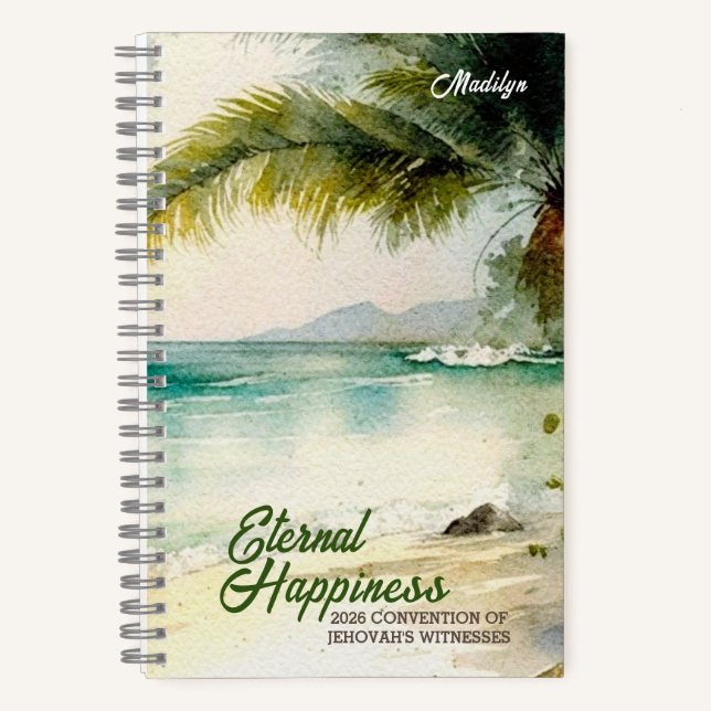 Cuaderno Convención de Felicidad Eterna Tropical 2026 (Anverso)