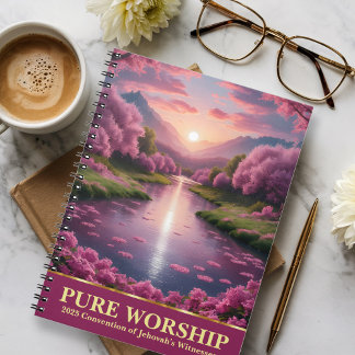 Cuaderno Convención JW Adoración Pura 2025 Regalos Spiral