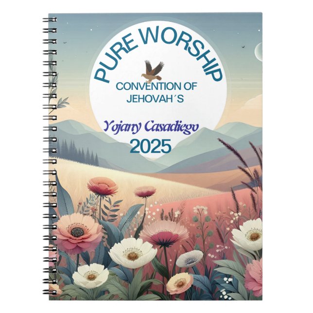 Cuaderno Convención Pure Worship 2025 de Jehová (Frente)