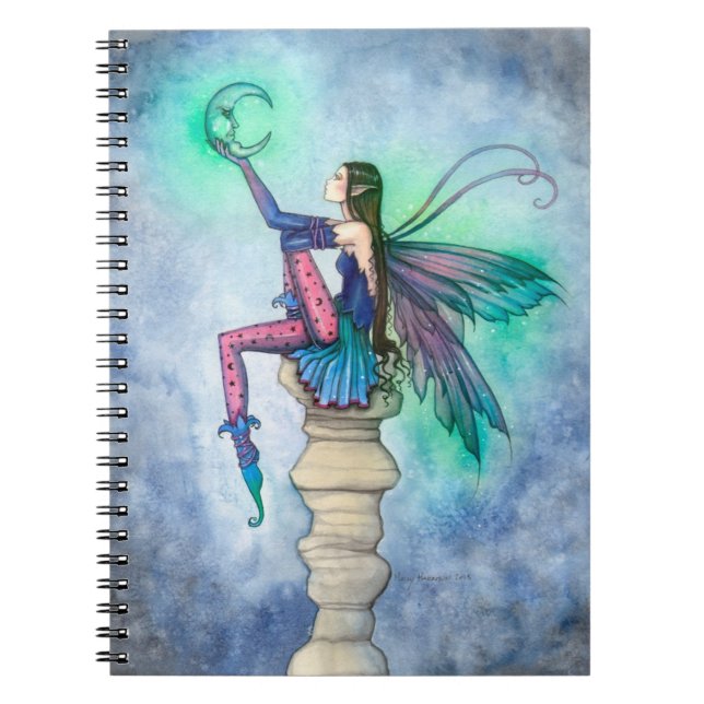 Cuaderno Conversación con la Hada de la Luna Arte Fantástic (Frente)