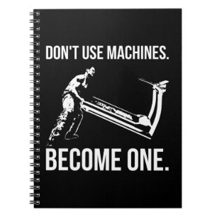 Cuaderno Conviértete en una máquina - Personalizado, hombre