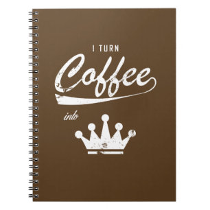 Cuaderno Convierto café en KOM