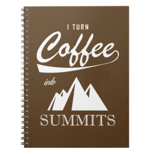 Cuaderno Convierto el café en cumbres