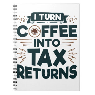 Cuaderno Convierto El Café En Un Preparador Contable De Dev