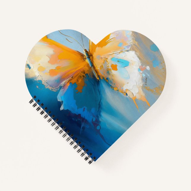 Cuaderno Convirtiéndose en Luz – Mariposa Abstracta en Movi (Anverso)