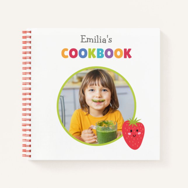 Cuaderno Cookbook infantil personalizado (su foto) (Anverso)