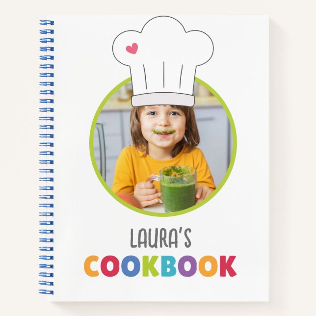 Cuaderno Cookbook infantil personalizado (su foto) (Anverso)