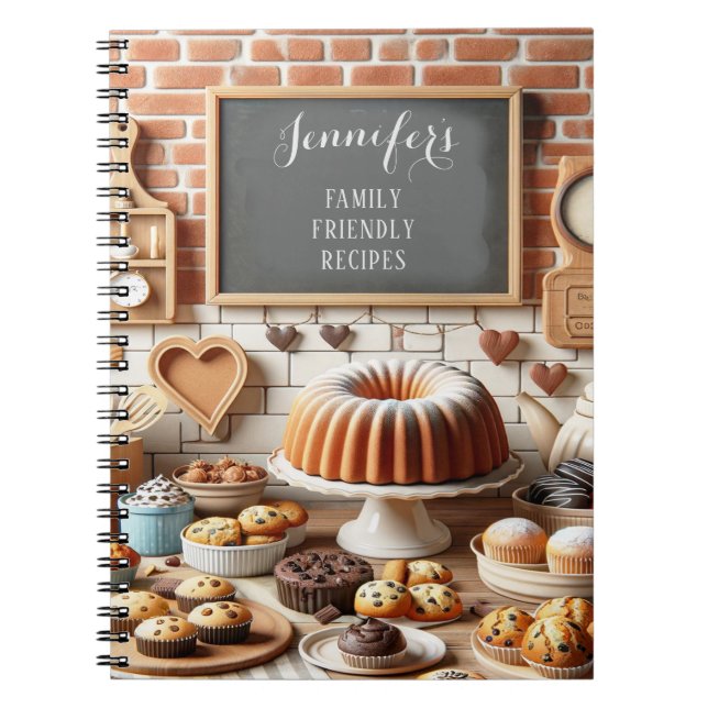 Cuaderno Cookbook personalizada de recetas (Frente)