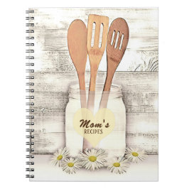 Cuaderno Cookbook personalizada para la receta de las madre